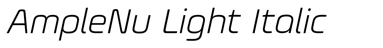 AmpleNu Light Italic
